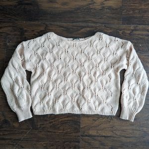 Cropped slouchy sweater